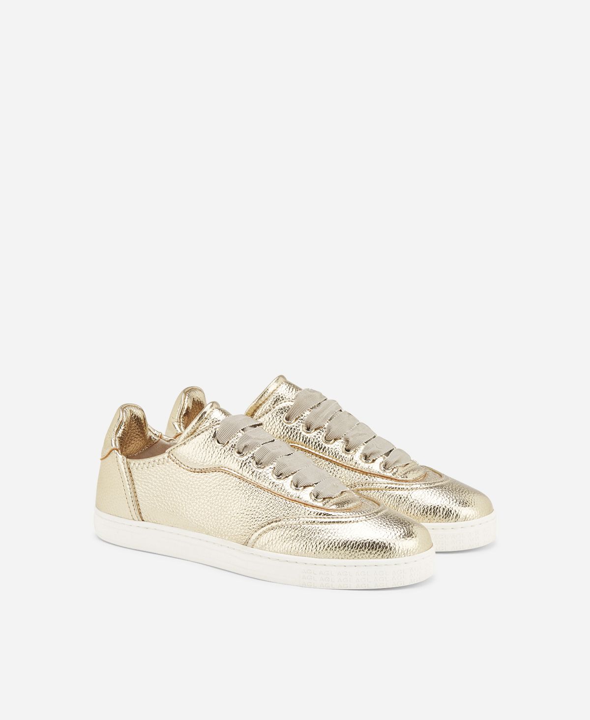 スニーカー GOLDEN  Women Sneakers GWF00118F0068331571115711 Beige Amazon.com: Women Gold Sneakers Zipper Platform Trainers