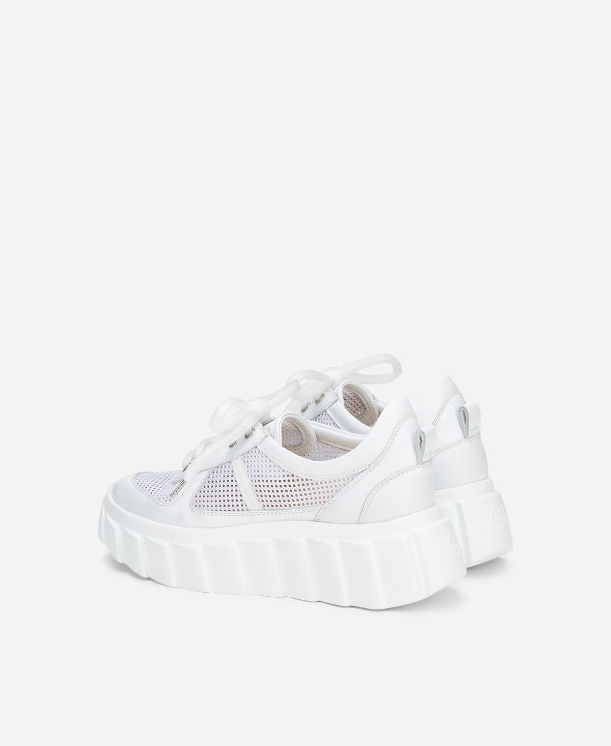 Sneaker mit Micro-Mesh Weiß Blondie Mesh | AGL