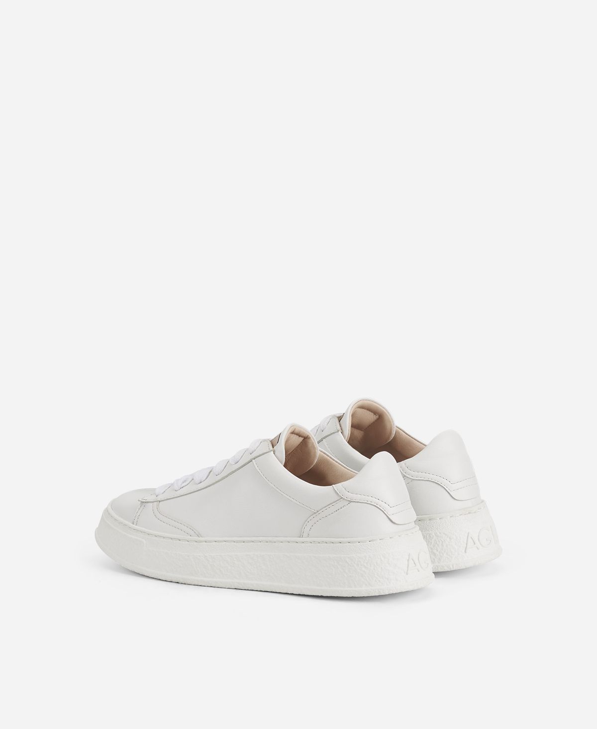 GMDNS105 ○ SILIK / シリック lo stile di cla Leather sneaker White Giuly Lace Up | AGL Shoes