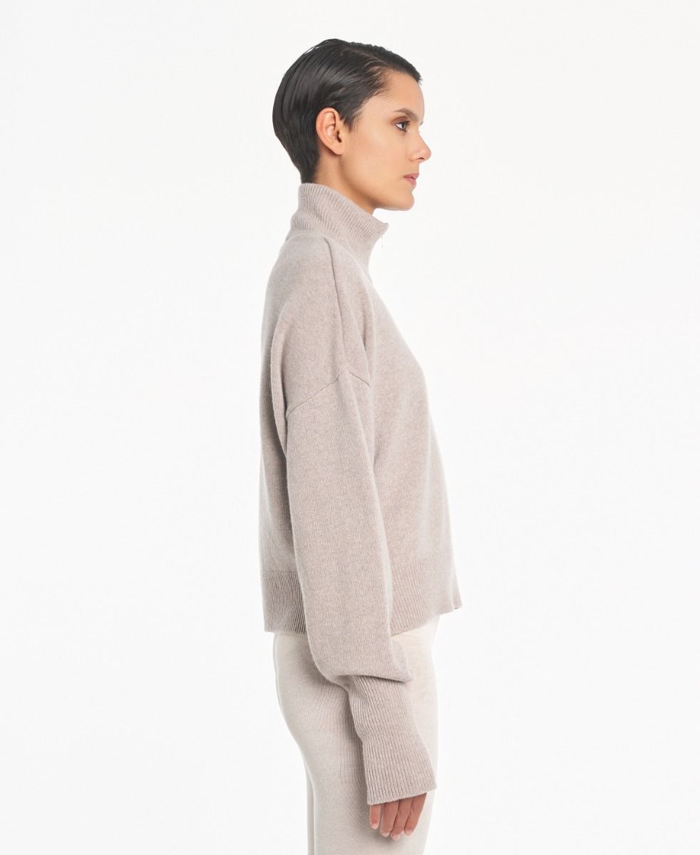 Half-zip sweater Ice Cropped | AGL Shoes