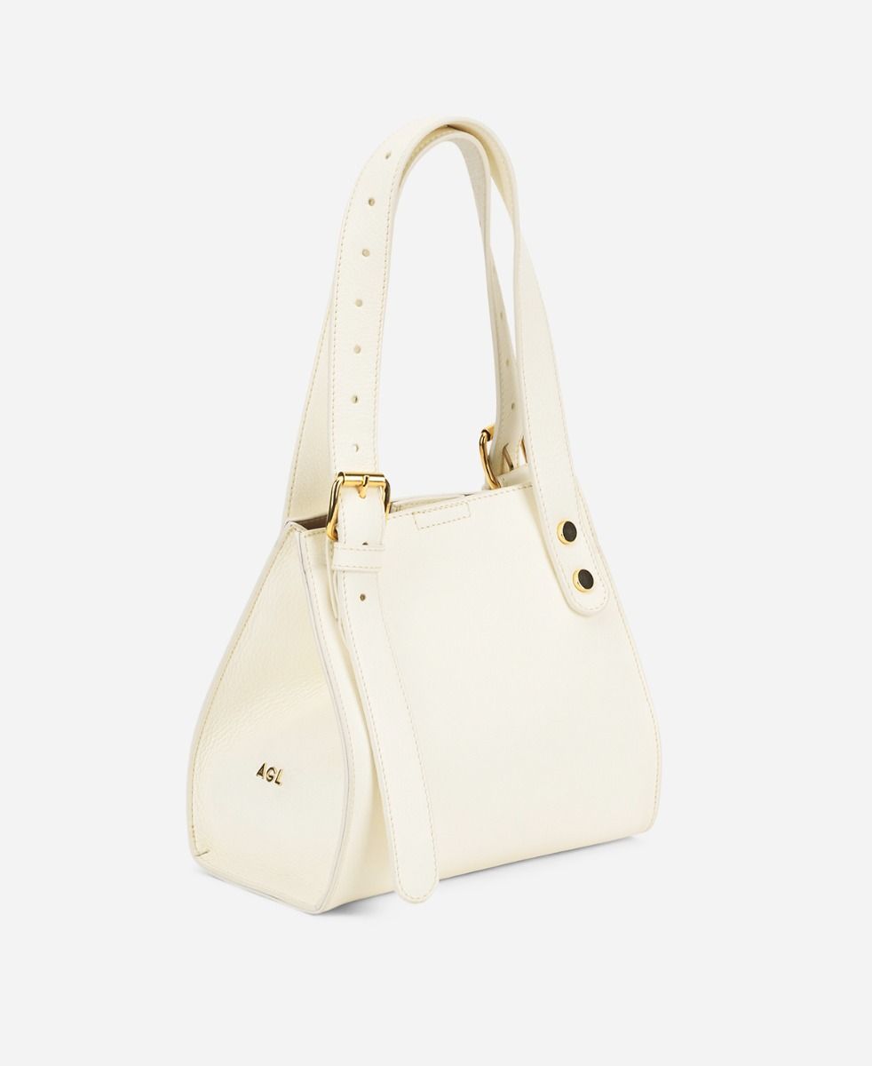 Mini shoulder bag Ivory bAGL Little Shopper | AGL Shoes