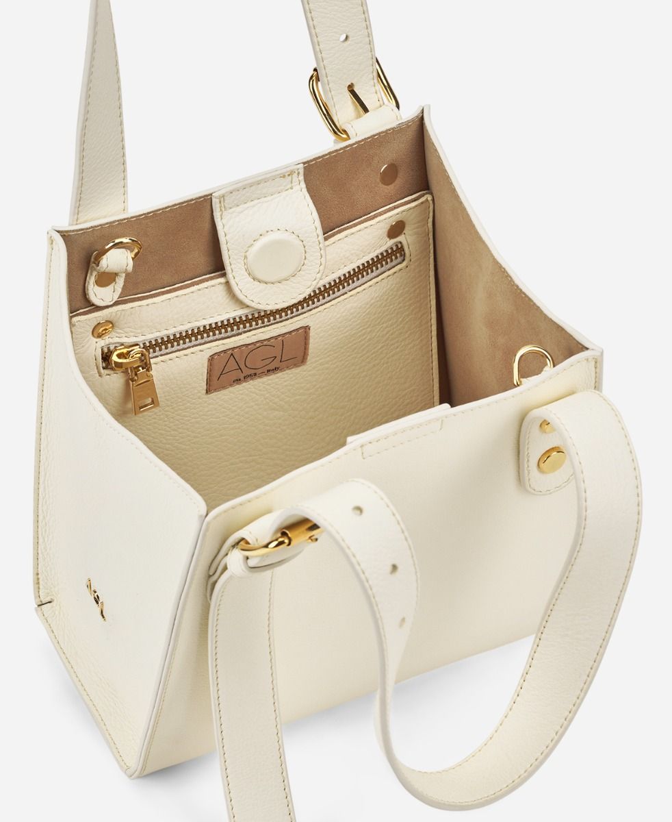 SCRE:EN ＜MINI SHOULDER BAG＞　white Marc Jacobs The J Marc Mini White Silver Leather Shoulder Bag