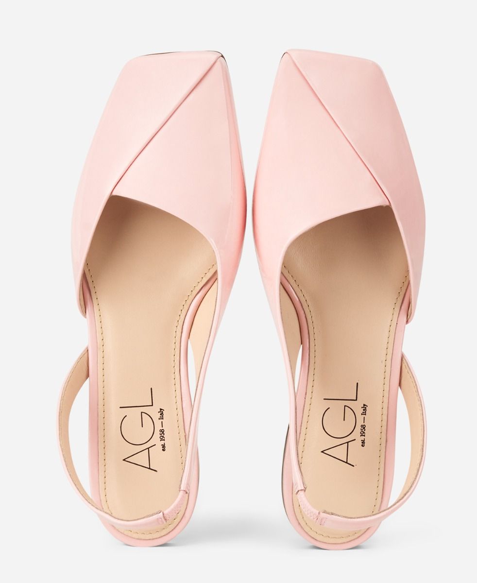 Sling back ballerina Pink Rina Sling B | AGL Shoes