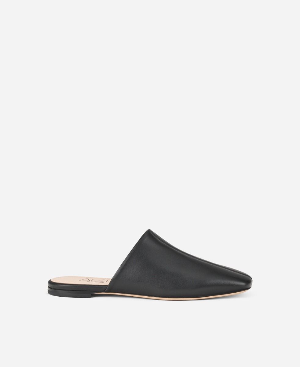 Leather mule Black Memy Mule | AGL Shoes