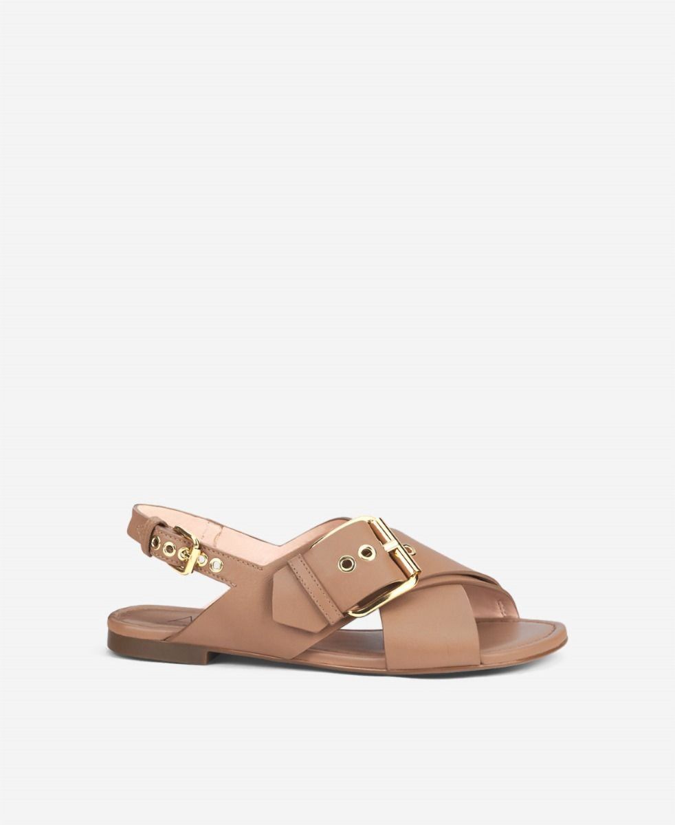 Criss cross sandal Cognac Summer Criss Cross | AGL Shoes