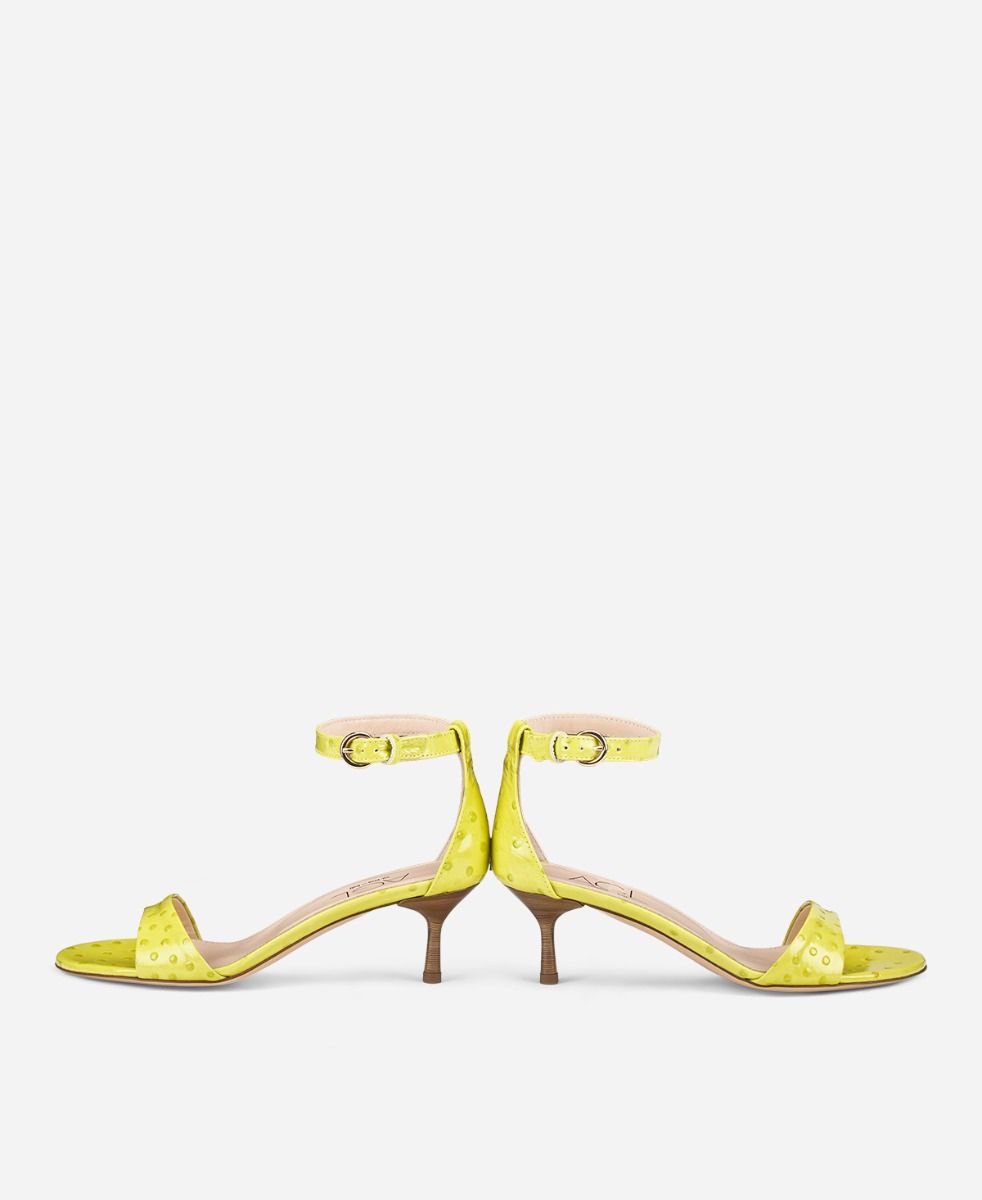 Heeled sandal Yellow ANNABEL | AGL Shoes