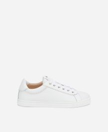 ♥︎aya♥︎ Sneaker with woven texture White Sade Plots | AGL Shoes