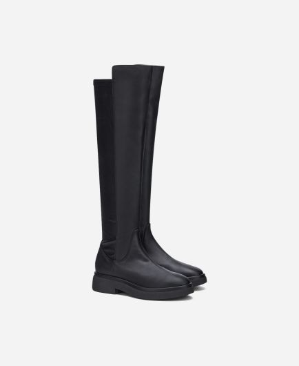 Boot with chunky sole Black Malika | AGL Shoes