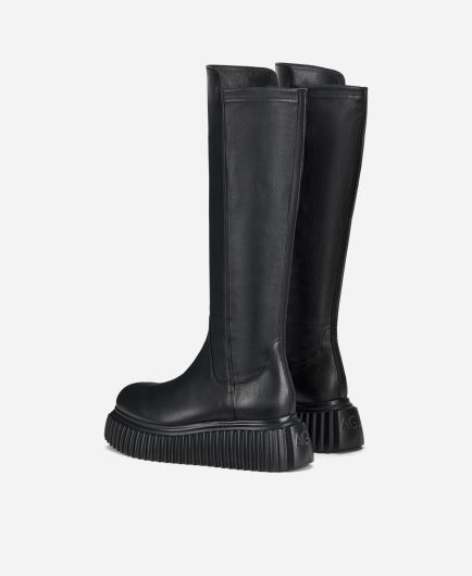 ATTILIO GIUSTI LEOMBRUNI ALG 黒 ロングブーツ Boots | AGL Shop Online