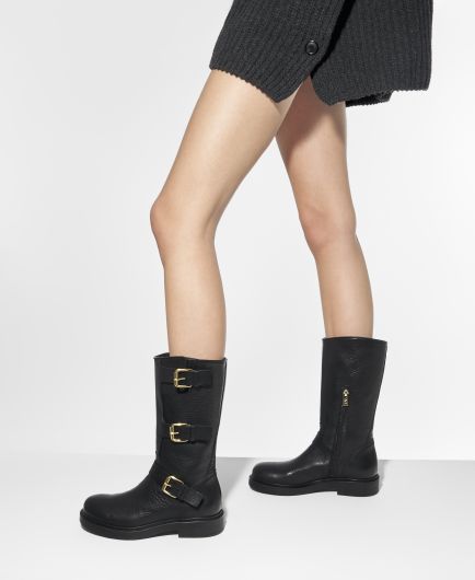 ミドルブーツ AGL Women Boots D751503PGKI014E348 BEIGE Women's Knee-High Boots: Leather & Velvet Styles | AGL Shoes