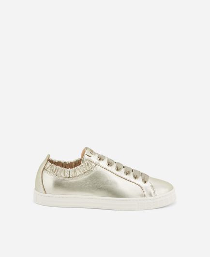 Perforated sneaker White Sade Spring | AGL Shoes