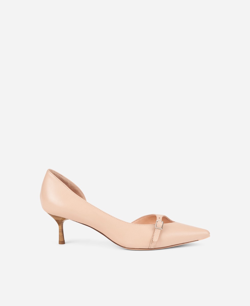 Asymmetrical pump Powder Pink Stana Pump | AGL Shoes