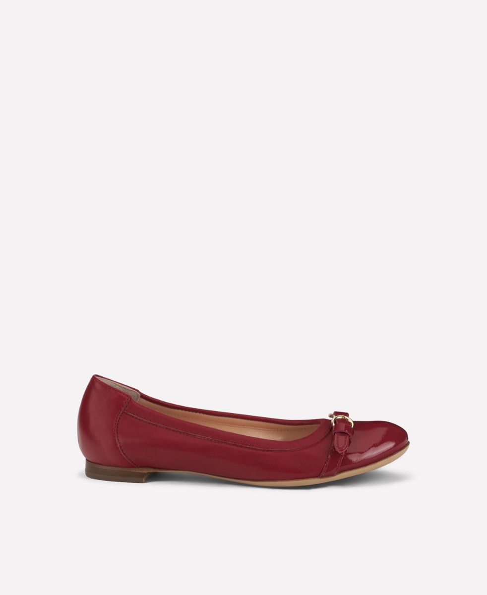 Cap toe ballet flat Tomato MONIKA | AGL Shoes